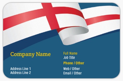 Design Preview for Design Gallery: Politics Rounded Corner Business Cards, Rounded Standard (85 x 55 mm)