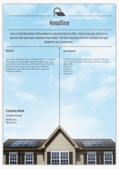 Design Preview for Design Gallery: Roofing Flyers & Leaflets,  No Fold/Flyer A4 (210 x 297 mm)
