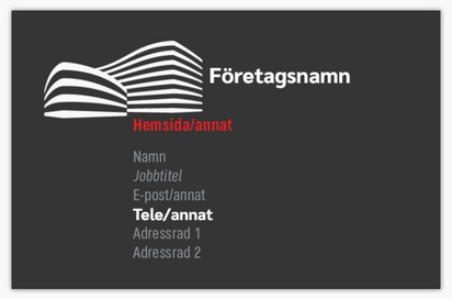 Förhandsgranskning av design för Designgalleri: Fastighetsutveckling Visitkort standard, Standard (85 x 55 mm)