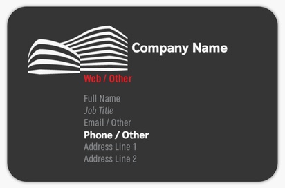 Design Preview for Design Gallery: Urban Planning Rounded Corner Business Cards, Rounded Standard (85 x 55 mm)