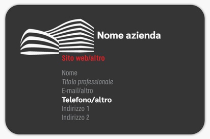 Anteprima design per Galleria di design: biglietti da visita con angoli arrotondati per pianificazione urbana, Arrotondati Standard (85 x 55 mm)