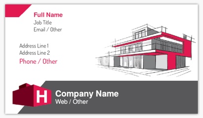 Design Preview for Property & Estate Agents Soft Touch Business Cards Templates, Standard (3.5" x 2")