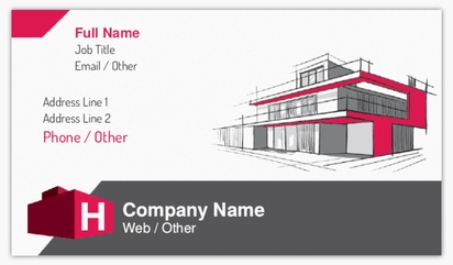 Design Preview for Design Gallery: Building Construction Matte Visiting Cards, Standard (89 x 51 mm)