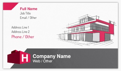 Design Preview for Design Gallery: House Constructions And Repairs  Glossy Visiting Cards, Standard (89 x 51 mm)