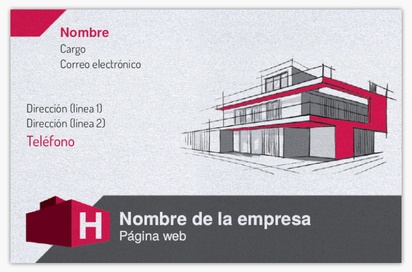 Vista previa del diseño de Galería de diseños de tarjetas de visita papel perla para sector inmobiliario