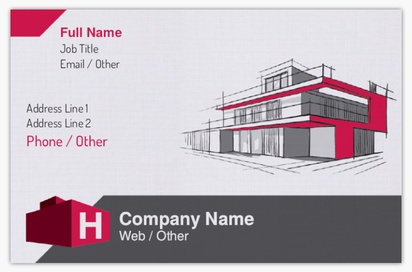 Design Preview for Design Gallery: Property & Estate Agents Linen Business Cards