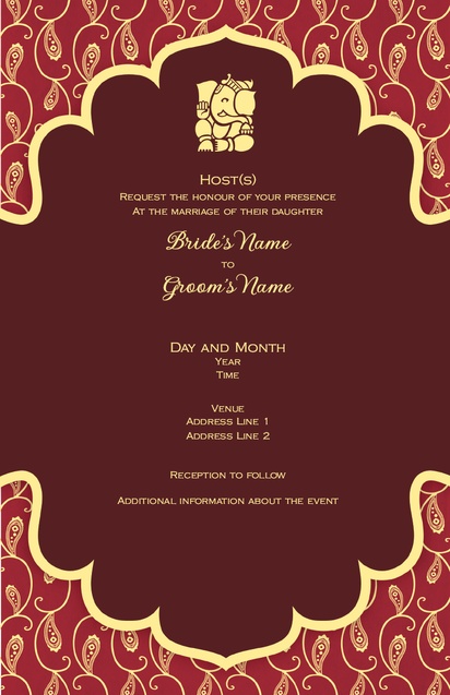Design Preview for Design Gallery: Wedding Events Wedding Invitations