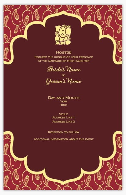 Design Preview for Design Gallery: Bold & Colourful Wedding Invitations