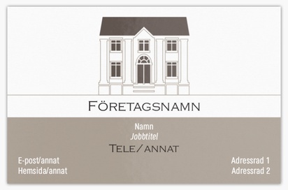 Förhandsgranskning av design för Designgalleri: Fastighetsbesiktning Extratjocka visitkort, Standard (85 x 55 mm)
