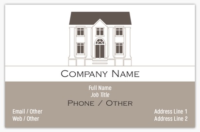 Design Preview for Design Gallery: Mortgages & Loans Textured Uncoated Business Cards