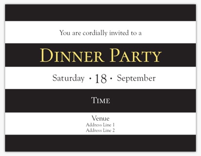 Design Preview for Design Gallery: Dinners & Cocktails Moving Announcements, 13.9 x 10.7 cm