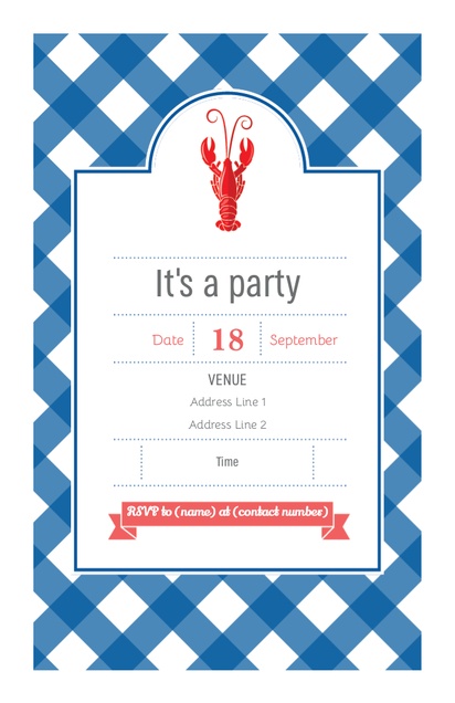 Design Preview for Templates for Barbecues & Picnic Invitations and Announcements , Flat 11.7 x 18.2 cm