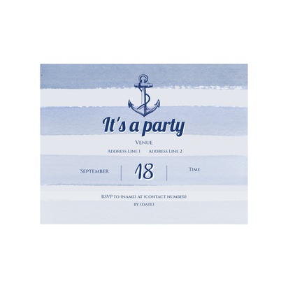 Design Preview for Design Gallery: General Party Birthday Invitations, 13.9 x 10.7 cm