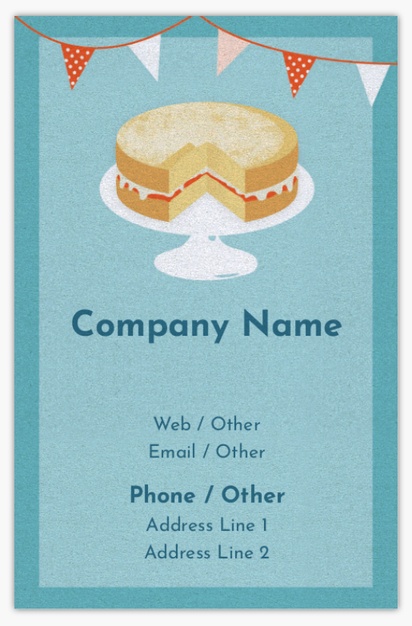 Design Preview for Design Gallery: Sweet Shops Pearl Business Cards