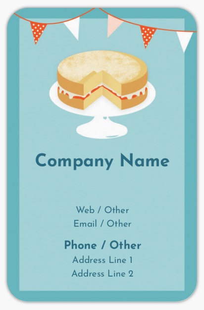 Design Preview for Design Gallery: Sweet Shops Rounded Corner Business Cards, Rounded Standard (85 x 55 mm)