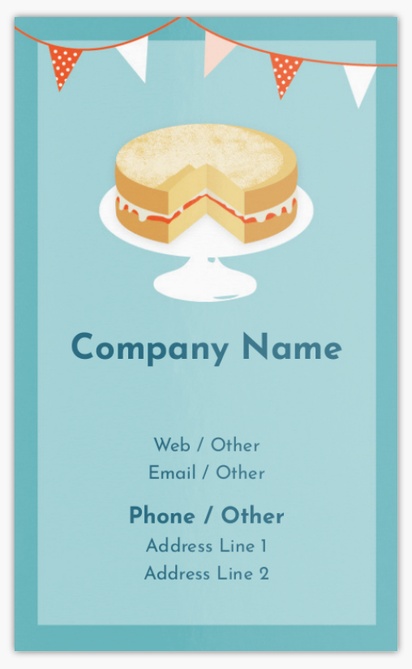 Design Preview for Design Gallery: Bakeries Classic Visiting Cards