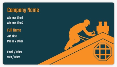 Design Preview for Design Gallery: Roofing Business Card Stickers