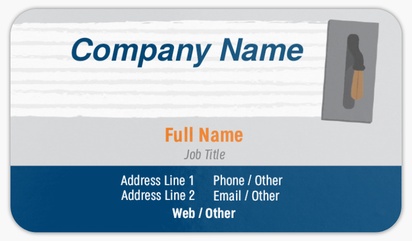 Design Preview for Plastering & Drywall Rounded Corner Business Cards Templates, Standard (3.5" x 2")