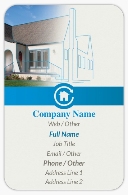 Design Preview for Design Gallery: Estate Development Rounded Corner Business Cards, Rounded Standard (85 x 55 mm)
