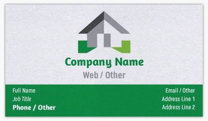 A property manager real estate white green design