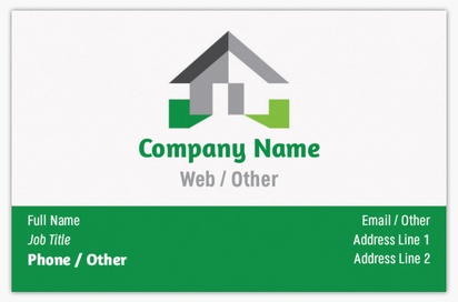 Design Preview for Real Estate Business Cards Designs & Templates, Standard (85 x 55 mm)
