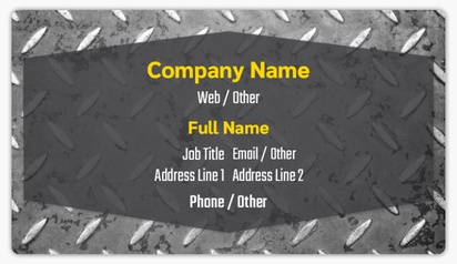 Design Preview for Design Gallery: Welding & Metal Work Business Card Stickers