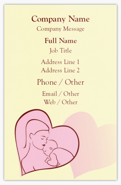 Design Preview for Design Gallery: Childcare & Early Education Ultra-Thick Business Cards, Standard (85 x 55 mm)