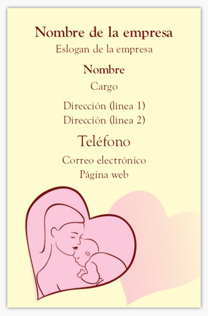 Vista previa del diseño de Galería de diseños de tarjetas de visita textura rugosa para embarazo y parto
