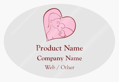 Design Preview for Design Gallery: Foster Services & Adoption Product Labels on Sheets, Oval 7.6 x 5.1 cm