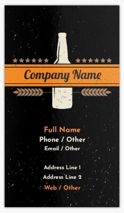 Design Preview for Design Gallery: Off Licences & Wine Merchants Standard Business Cards, Standard (3.5" x 2")