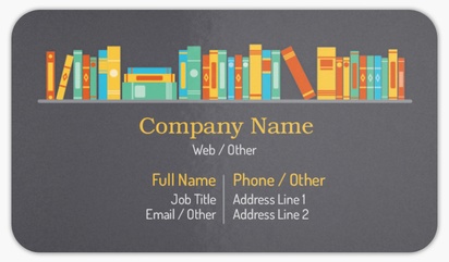 Design Preview for News & Books Rounded Corner Business Cards Templates, Standard (3.5" x 2")