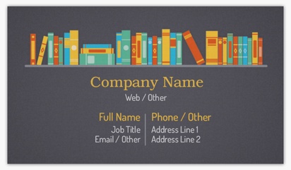 Design Preview for Education & Child Care Linen Business Cards Templates, Standard (3.5" x 2")