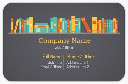 Design Preview for Design Gallery: Writing & Editing Rounded Corner Business Cards, Rounded Standard (85 x 55 mm)