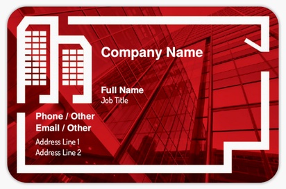 Design Preview for Design Gallery: Urban Planning Rounded Corner Business Cards, Rounded Standard (85 x 55 mm)