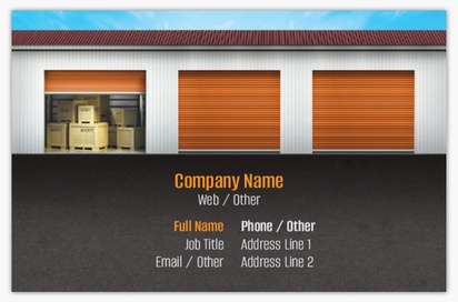Design Preview for Design Gallery: Removals & Storage Textured Uncoated Business Cards