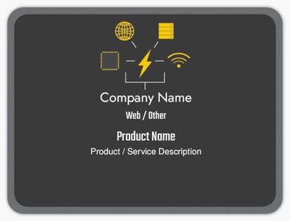 Design Preview for Design Gallery: Network Administration Product Labels on Sheets, Rounded Rectangle 10 x 7.5 cm
