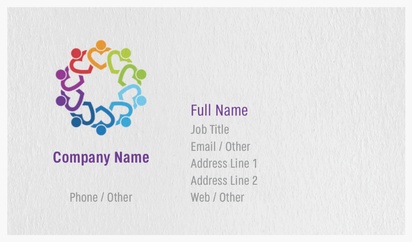 Design Preview for Design Gallery: Education & Child Care Natural Textured Business Cards