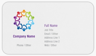 Design Preview for Therapy Rounded Corner Business Cards Templates, Standard (3.5" x 2")