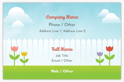 Design Preview for Design Gallery: Childcare & Early Education Textured Uncoated Business Cards