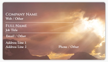 Design Preview for Templates for Religious & Spiritual Name Card Stickers 