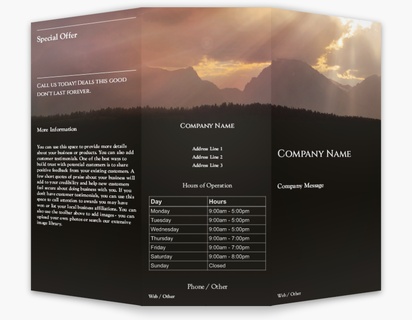 Design Preview for  Custom Brochures Templates, 8.5" x 11" Tri-fold