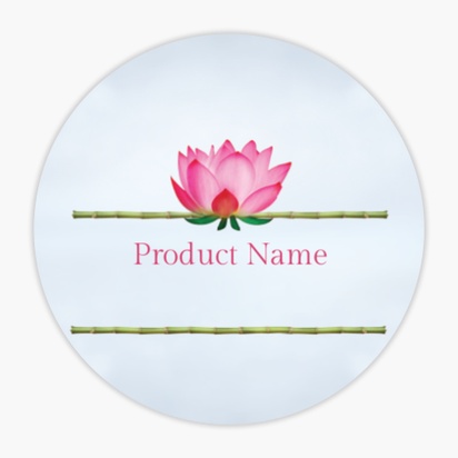 Design Preview for Design Gallery: Florals & Greenery Product & Packaging Labels, Circle 1.5"  3.8 x 3.8 cm 