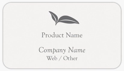 Design Preview for Design Gallery: Health & Wellness Product Labels on Sheets, Rounded Rectangle 8.7 x 4.9 cm