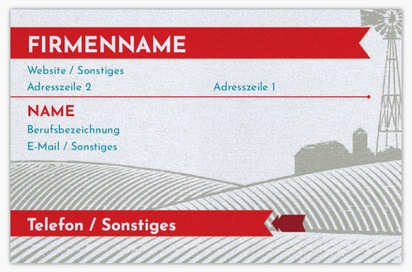 Designvorschau für Designgalerie: Perlglanz-Visitenkarten Bauernhof & Landwirtschaft