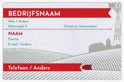 Voorvertoning ontwerp voor Ontwerpgalerij: Landbouw en boeren Parelmoer visitekaartjes