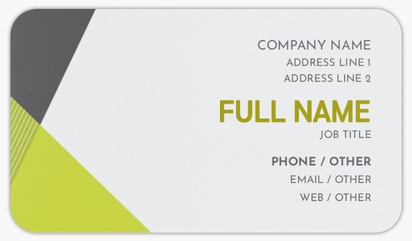 Design Preview for Graphic Design Rounded Corner Business Cards Templates, Standard (3.5" x 2")
