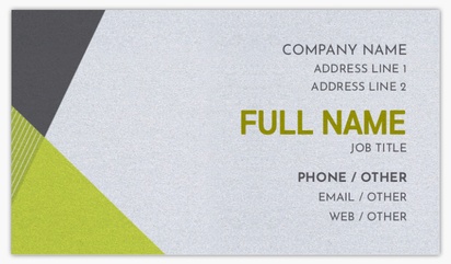 Design Preview for Design Gallery: Marketing & Communications Pearl Business Cards, Standard (3.5" x 2")