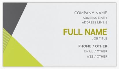 Design Preview for Design Gallery: Marketing & Communications Standard Visiting Cards