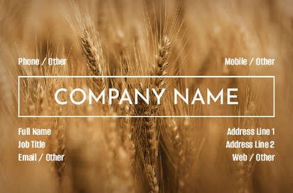 Design Preview for Design Gallery: Agriculture & Farming Natural Uncoated Business Cards