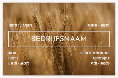 Voorvertoning ontwerp voor Ontwerpgalerij: Landbouw en boeren Visitekaartjes van natuurpapier